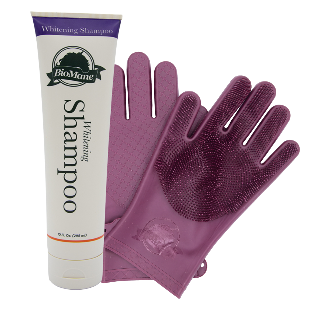 Purple Grooming Gloves Bundle