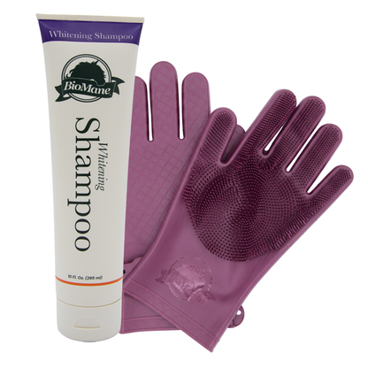 Purple Grooming Gloves Bundle